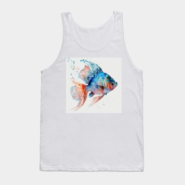 Painted Goldfish Tank Top by BloodRubyz